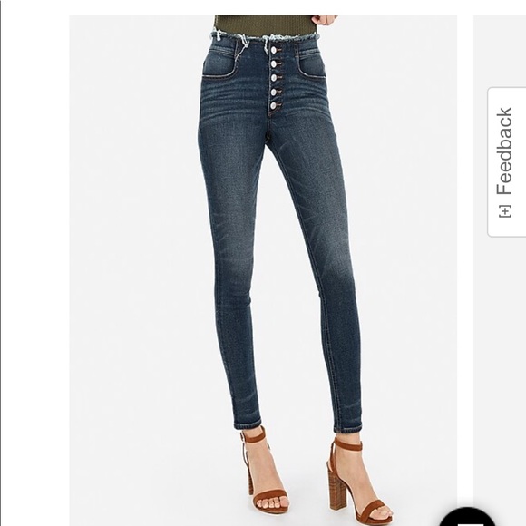 Express button fly Jean